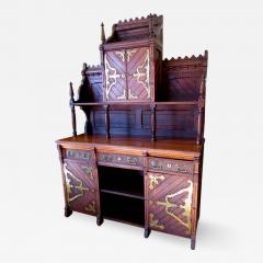 E Edwards Ficken Victorian Gothic Revival Buffet in the Manner of Architect E Edwards Ficken - 291351