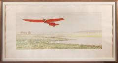 E LEON DUFOUR Red Aeroplane by E LEON DUFOUR - 2815035