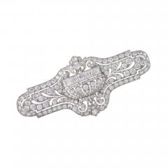 E M Gattle Co E M Gattle Co Art Deco Diamond and Platinum Brooch - 234165