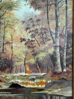 E M Poteet Acrylic on Canvas Landscape 30 x 24  - 4359986