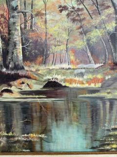 E M Poteet Acrylic on Canvas Landscape 30 x 24  - 4359993