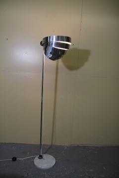 E R Nele Chrome Visor Floor Lamp with Marble Base - 1691093