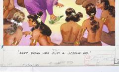 E Simms Campbell Harem with 14 Wives Playboy Cartoon Black Cartoonist - 4519313