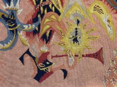 E Simon Extremely Fine French Mid Century Tapestry Signed E Simon Rug 4 4 x 6 5  - 4241800