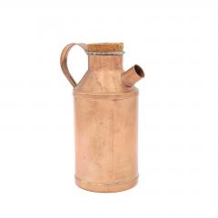 E W Allen Large Milk Pitcher in Copper with Cork - 3364176