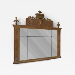 EARLY 19TH CENTURY CARVED WOOD OVERMANTEL MIRROR ITALY - 4509391