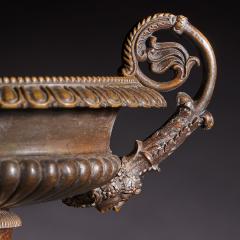 EARLY 19TH CENTURY FRENCH BRONZE AND MARBLE TAZZAS - 3499589