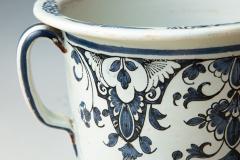 EARLY 19TH CENTURY LARGE TWO HANDLED CACHE POT IN CAMA EU BLEU - 1006158