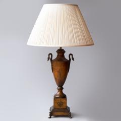 EARLY 19TH CENTURY TOLE VASE CONVERTED TO A LAMP - 3748486