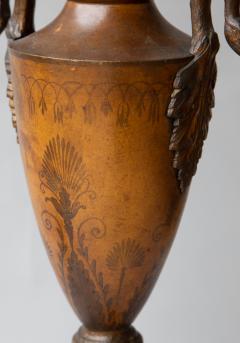 EARLY 19TH CENTURY TOLE VASE CONVERTED TO A LAMP - 3748492