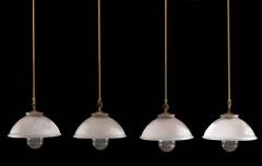 EARLY 20TH ENGLISH HOLOPHANE DISH LIGHT - 3632098