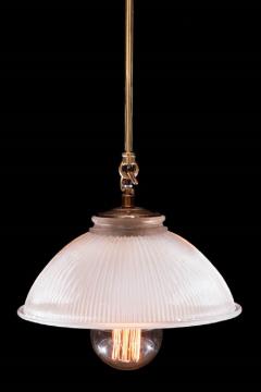 EARLY 20TH ENGLISH HOLOPHANE DISH LIGHT - 3632100