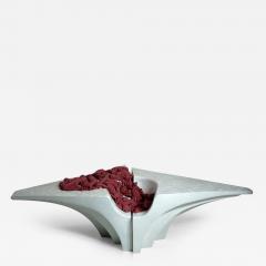 EDUARD LOCOTA Cathedra Chaise Armchair Sculpted by Eduard Locota Silicone and Jesmonite - 2778537