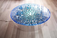 EDUARD LOCOTA Hypnosis Coffee Table by Eduard Locota illuminated Acrylic Glass Resin design - 2775854