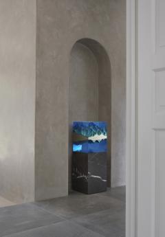 EDUARD LOCOTA Mirror Mountains Contemporary Sculpture by Eduard Locota Acrylic Glass Marble - 2775803