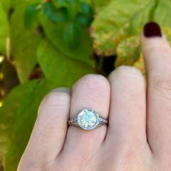 EDWARDIAN 1 25 CT OLD EUROPEAN CUT DIAMOND AND PLATINUM RING CIRCA 1910 - 2621417