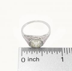 EDWARDIAN 1 25 CT OLD EUROPEAN CUT DIAMOND AND PLATINUM RING CIRCA 1910 - 2621423