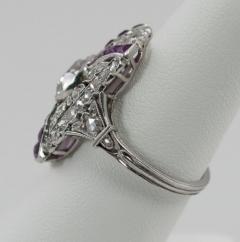 EDWARDIAN DIAMOND AND RUBY PLATINUM RING CIRCA 1910 - 2761845