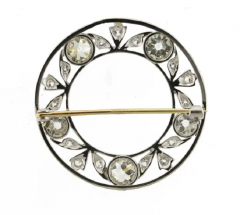 EDWARDIAN DIAMOND WREATH BROOCH - 3253938