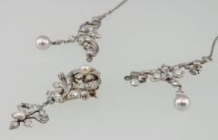EDWARDIAN NECKLACE WITH DIAMONDS PEARLS - 2783372