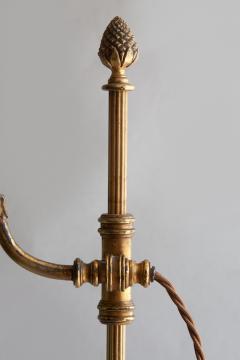 EDWARDIAN ORMOLU RISE AND FALL DESK LAMP - 3748509