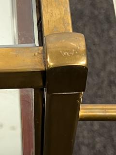 ELEGANT GERMAN ART DECO BRASS MAHOGANY AND GLASS BAR CART - 4136014