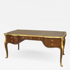 ELEGANTLOUIS XV STYLE MARQUETRY DESK BUREAU PLAT - 2012941