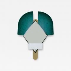 ELENA SALMISTRARO Contemporary Italian Green Bonnet Mirror Designed by Elena Salmistraro - 4277058
