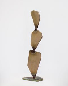 ELLIOT BERGMAN Elliot Bergman Bronze Welded Polygon Table Top or Desk Sculpture - 2677864