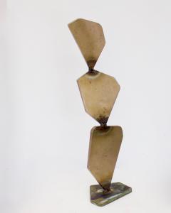ELLIOT BERGMAN Elliot Bergman Bronze Welded Polygon Table Top or Desk Sculpture - 2677865
