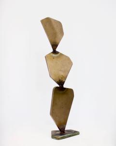 ELLIOT BERGMAN Elliot Bergman Bronze Welded Polygon Table Top or Desk Sculpture - 2677868