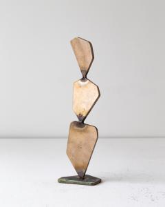 ELLIOT BERGMAN Elliot Bergman Bronze Welded Polygon Table Top or Desk Sculpture - 2677872