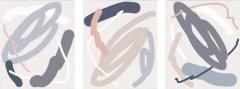 ELLIOTT ROUTLEDGE Wiggle Mirror Soft triptych 2023 - 3551368