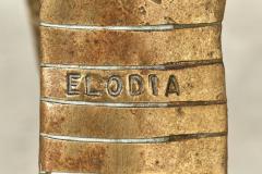 ELODIA Sculptural Brass Cobra and Glass Dining Table - 2890515
