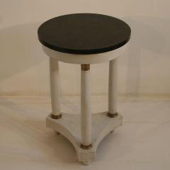 EMPIRE TRIPOD PEDESTAL TABLE WITH BLACK MARBLE TOP - 820595
