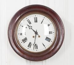 ENGLISH 19TH CENTURY ROUND OAK WALL CLOCK - 882433