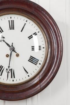 ENGLISH 19TH CENTURY ROUND OAK WALL CLOCK - 882436