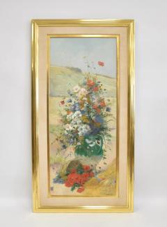 EUGENE HENRI CAUCHOIS FLOWER STUDY OIL PAINTING - 4076792