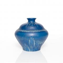 EVA JANCKE BJ RK THREE EVA JANCKE BJ RK VASES WITH BLUE GLAZE BO FAJANS - 909650