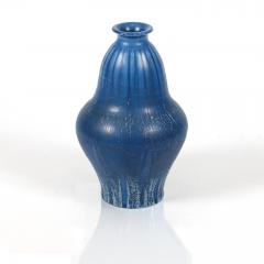 EVA JANCKE BJ RK TWO EVA JANCKE BJ RK VASES WITH BLUE GLAZE BO FAJANS - 1882017