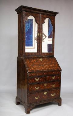 EXCEEDINGLY RARE BRITISH COLONIAL EBONY BUREAU BOOKCASE - 3022501