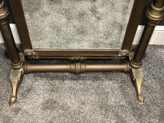 EXCEPTIONAL ANTIQUE BRASS DRESSING MIRROR WITH HAND ACCENTS - 4213223