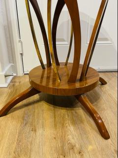 EXCEPTIONAL ITALIAN MID CENTURY LACQUERED WOOD AND BRASS TABLE - 1882089