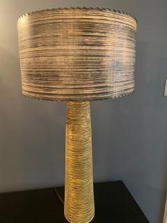 EXCEPTIONAL MODERNIST MID CENTURY STRIPED POTTERY LAMP BY KELBY - 2185747