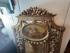 EXCEPTIONAL ORNATE HAND PAINTED TRUMDEAU MIRROR - 3112321