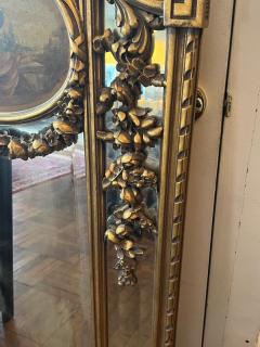 EXCEPTIONAL ORNATE HAND PAINTED TRUMDEAU MIRROR - 3112324