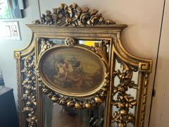 EXCEPTIONAL ORNATE HAND PAINTED TRUMDEAU MIRROR - 3112327