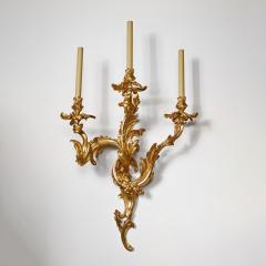 EXCEPTIONAL PAIR OF LARGE 19TH CENTURY FRENCH THREE BRANCH - 3387308