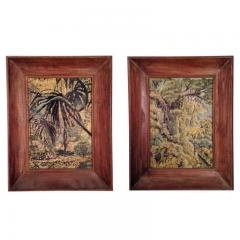 EXCEPTIONAL PAIR OF MID CENTURY RAIN FOREST PAINTINGS 1958 - 2198206