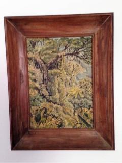 EXCEPTIONAL PAIR OF MID CENTURY RAIN FOREST PAINTINGS 1958 - 2198207